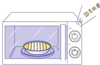 DELONGHI MW 20 G - Mise en marche du four avec la fonction combinée micro-ondes + grill - 4