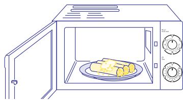 DELONGHI MW 20 G - Mise en marche du four avec la fonction seulement micro-ondes - 1