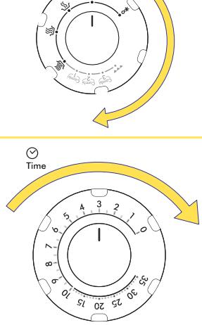 DELONGHI MW 20 G - Mise en marche du four avec la fonction seulement micro-ondes - 3