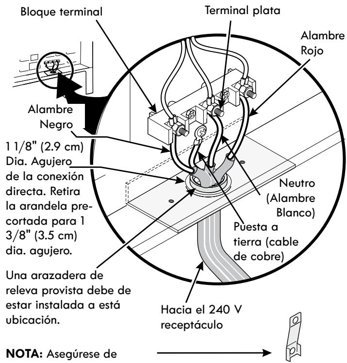 FRIGIDAIRE CGIS3065PF - Conexión del cable de在哪五回 conductores a la comida - 1