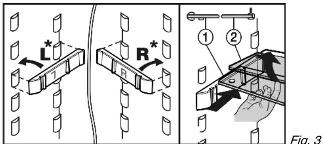LIEBHERR IK 2720 - Utiliser la tablette de rangement composée de deux parties - 1