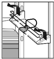 LIEBHERR IK 2720 - Déplacer les balconnets de contre-porte - 1