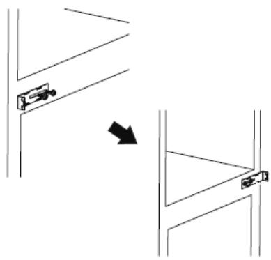 THOMSON THD 370 NF SL - INVERSION DU SENS D'OUVERTURE DES PORTES - 5