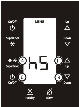 LIEBHERR ICBS 3224 - Luminosité de l'affichage de température - 1