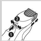 PHILIPS S5550 SHAVER SERIES 5000 - Den Bart-Styler-Aufsatz verwenden - 3