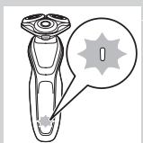 PHILIPS S5550 SHAVER SERIES 5000 - Akun latauksen ilmaisin, jossa 3 merkkivaloa - 1