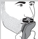 PHILIPS S5550 SHAVER SERIES 5000 - Brug af skægystylertilbehørt med kam - 4