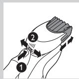 PHILIPS S5550 SHAVER SERIES 5000 - Utilisation de l'accessoire barbe - 5