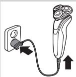 PHILIPS S5550 SHAVER SERIES 5000 - Lade med adapteren - 1
