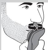 PHILIPS S5550 SHAVER SERIES 5000 - Sakal sekillendirme aparatinin tarak olmadan kullanilmasi - 4