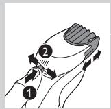 PHILIPS S5550 SHAVER SERIES 5000 - Brug af trimmertilbehør - 7