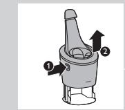 PHILIPS S5550 SHAVER SERIES 5000 - Skifte ut patronen i SmartClean-systemet - 1