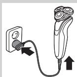PHILIPS S5550 SHAVER SERIES 5000 - Opladning med adapter - 1