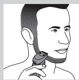 PHILIPS S5550 SHAVER SERIES 5000 - Den Bart-Styler-Aufsatz mit Kamm verwenden - 2