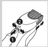 PHILIPS S5550 SHAVER SERIES 5000 - Uso dell'accessorio regolabarba - 2