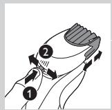 PHILIPS S5550 SHAVER SERIES 5000 - Using the trimmer attachment - 6