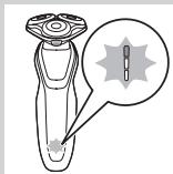 PHILIPS S5550 SHAVER SERIES 5000 - Indicador de energia de la bateria con 3 pilotos - 1