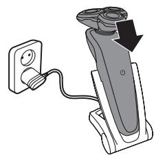 PHILIPS S5070 S5065 AQUATOUCH SHAVER SERIES 5000 - Lataaminen laturissa - 3