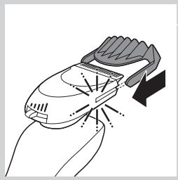 PHILIPS S5070 S5065 AQUATOUCH SHAVER SERIES 5000 - Using the Beard Styler attachment with comb - 1