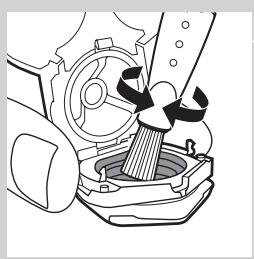 PHILIPS S5070 S5065 AQUATOUCH SHAVER SERIES 5000 - Metodo di pulizia a fondo - 6