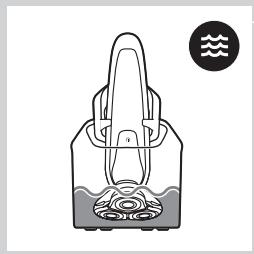 PHILIPS S5070 S5065 AQUATOUCH SHAVER SERIES 5000 - Jet Clean -järkestelmän käytäminen - 3
