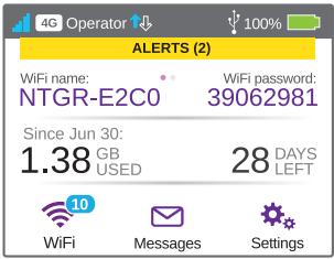 NETGEAR AC1900 NIGHTHAWK X10 AD7200 - Using the Touch Screen - 1