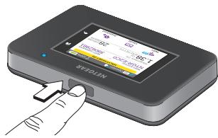 NETGEAR AC1900 NIGHTHAWK X10 AD7200 - > Micro-SIM-kortin asettaminen: - 2