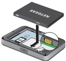 NETGEAR AC1900 NIGHTHAWK X10 AD7200 - To insert the micro-SIM card: - 1