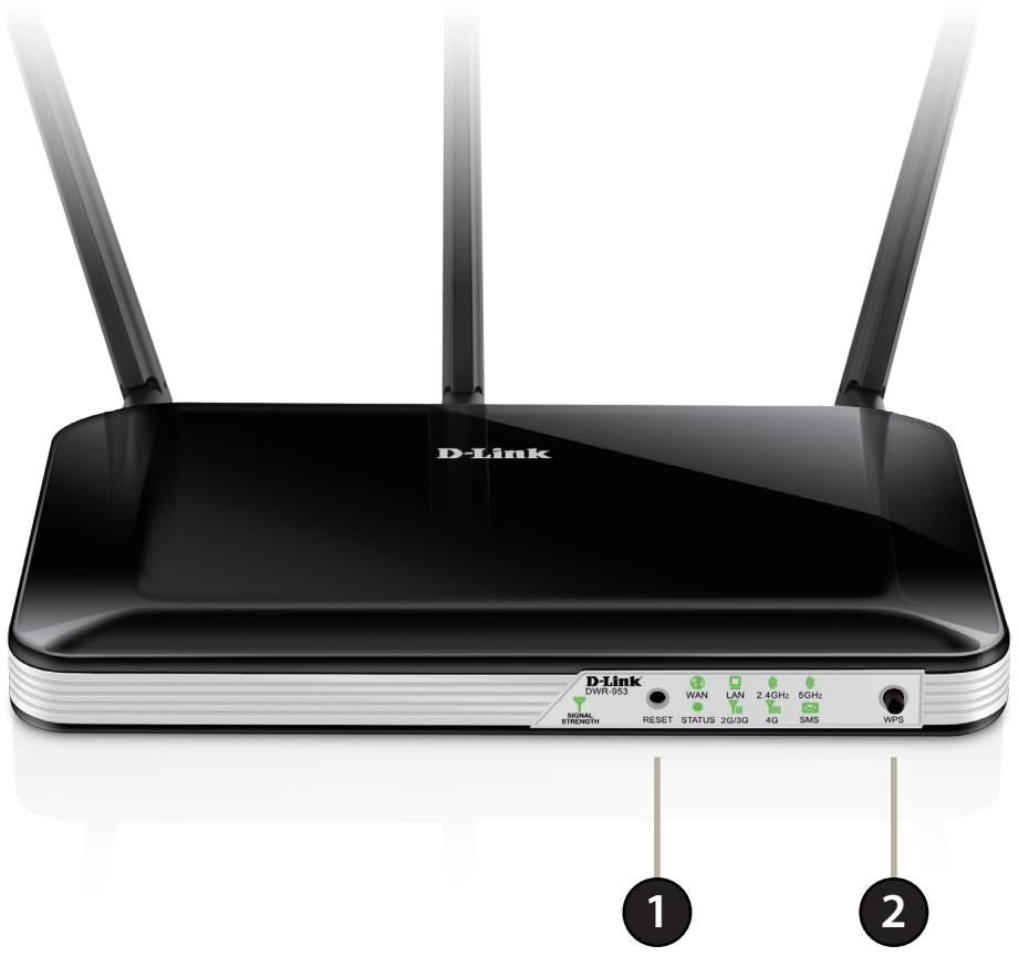 D-LINK DSL-3682 - Vue avant - 1