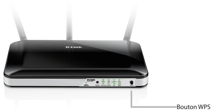 D-LINK DSL-3682 - Connexion d'un client sans fil à votre routeur Bouton WPS - 1