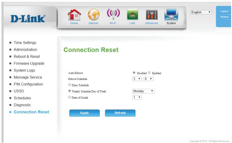 D-LINK DSL-3682 - Réinitialisation de la connexion - 1