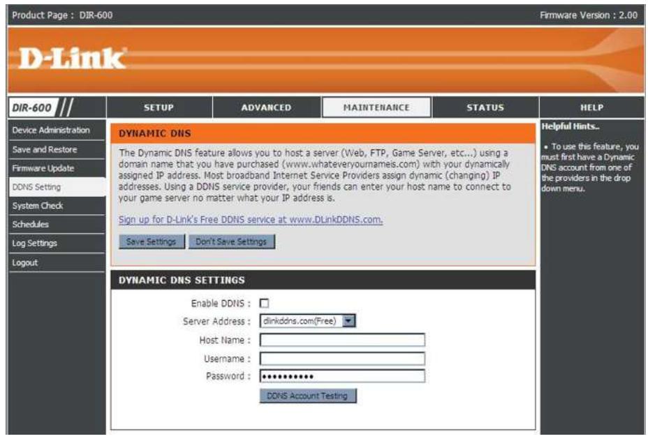 D-LINK DIR-895L - Configuration du service DDNS - 1