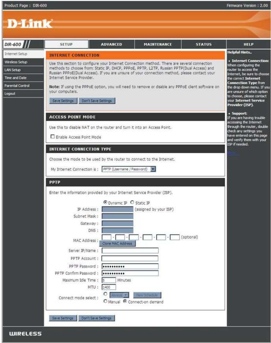D-LINK DIR-895L - Configuration internet L2TP - 1