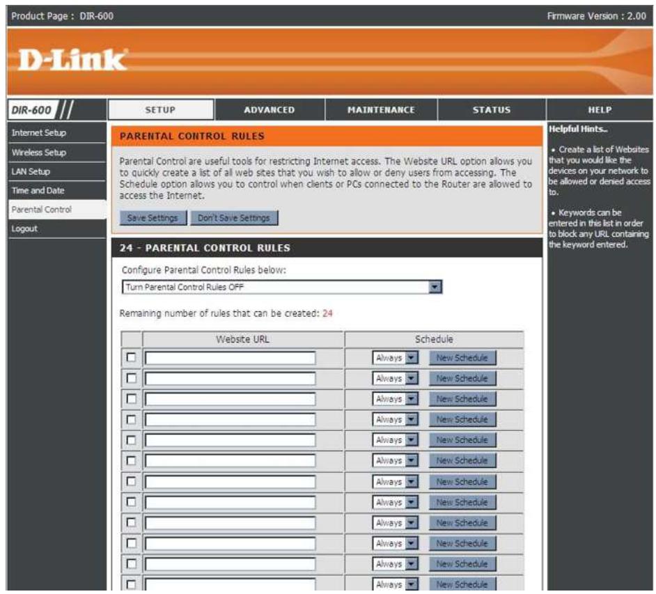 D-LINK DIR-895L - Contrôle parental - 1