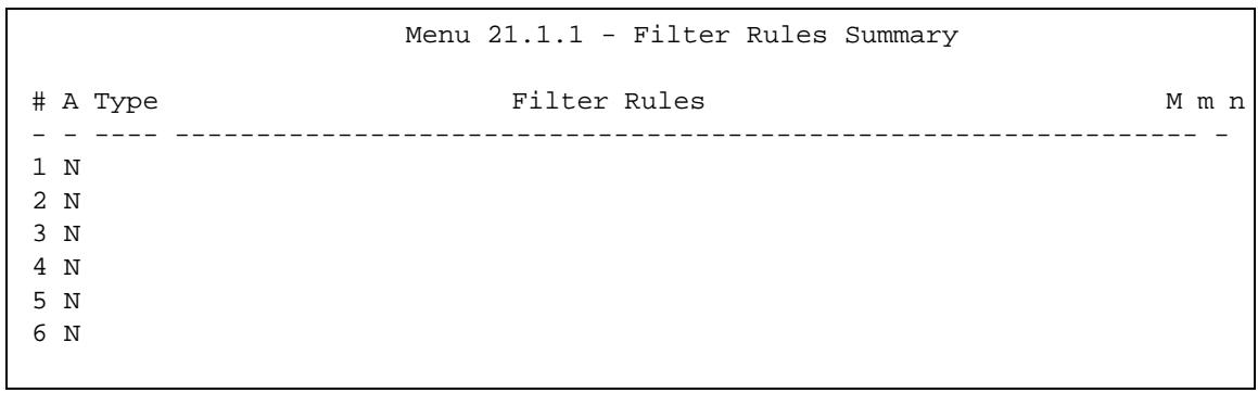 ZYXEL LTE7460 - Configuring a Filter Set - 1