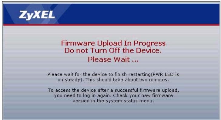 ZYXEL LTE7460 - Do NOT turn off the P-793H v2 while firmware upload is in progress! - 2