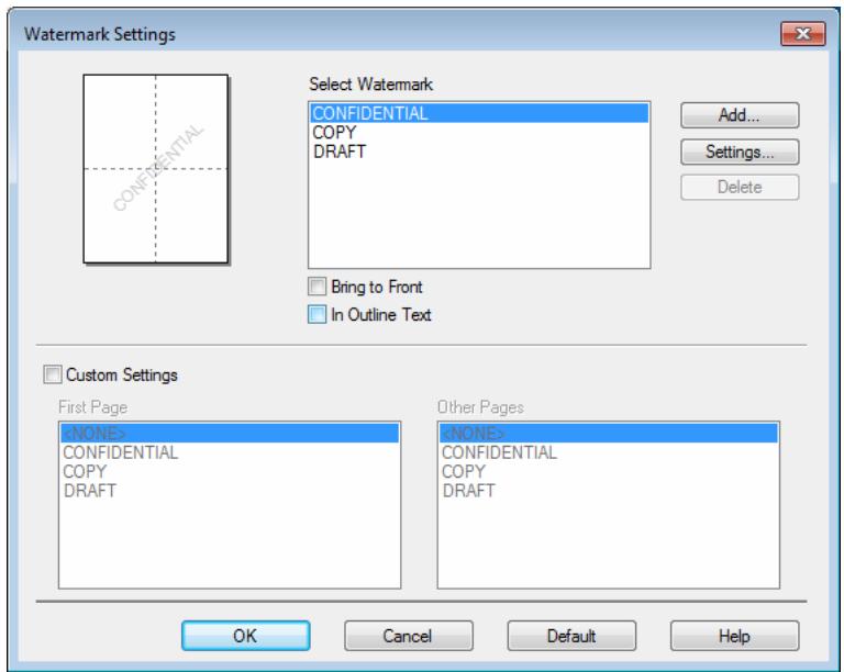 BROTHER HL-L9310CDW - Watermark Settings - 1