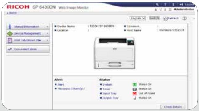 RICOH SP 325DNW - Track performance in the office and across the enterprise - 1