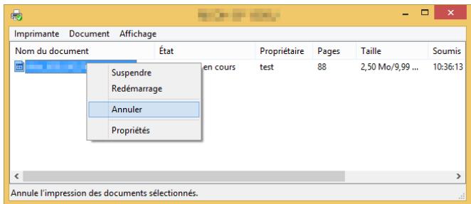 RICOH SP 5300DN - Annulation d'un travail d'impression avant que l'impression n'ait commencé - 2