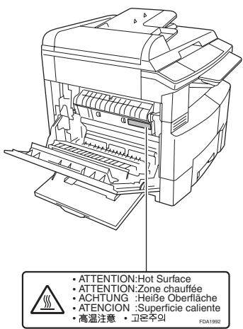 PANASONIC FP-7113 - Caution Label - 2