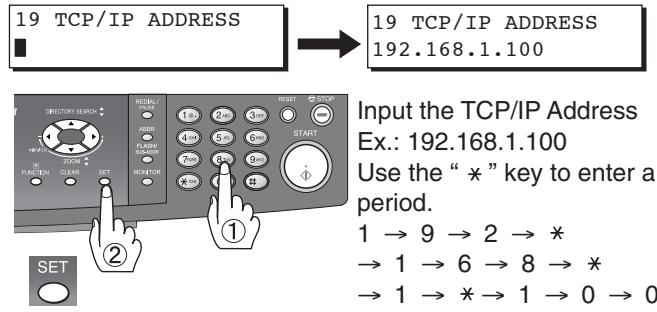 PANASONIC FP-7113 - Network Settings - 2