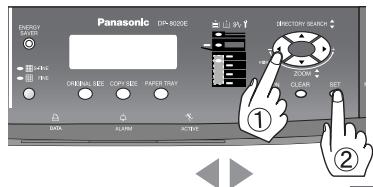 PANASONIC FP-7113 - Steps 6 to 9 for 1  2 Copy from Platen: - 6