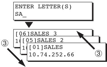 PANASONIC FP-7113 - Select a Station (PC's Address) - 16