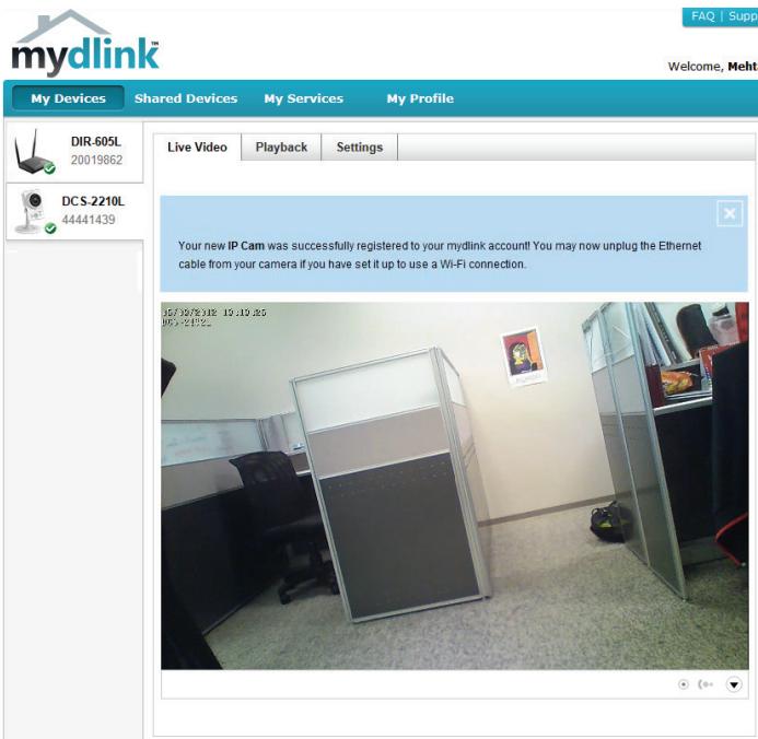 D-LINK 1008D - Contrôlez votre compte mydlink - 2