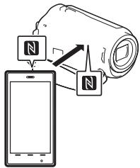 SONY HDR-AS50 - Connexion Une touche avec un appareil Android prenant en charge NFC - 2