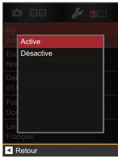 KODAK SP1 PACK EXPLORER - Configuration du bip - 1