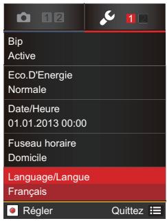 KODAK SP1 PACK EXPLORER - Réglez votre langue, et Date/Heure dés la première mise sous tension - 1