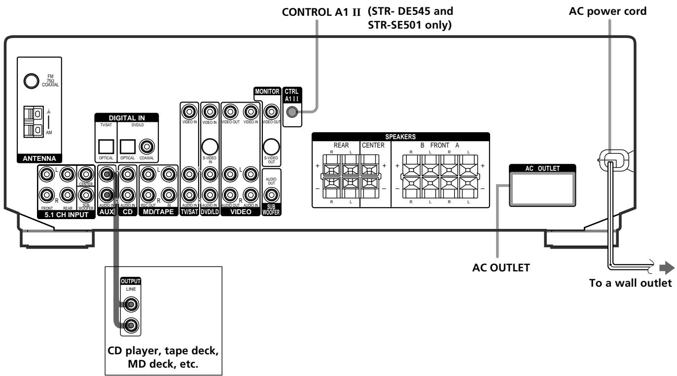 SONY STR-K 790 - Required cords - 3