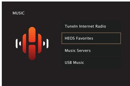 MARANTZ SR7011 - Playing back HEOS Favorites - 1