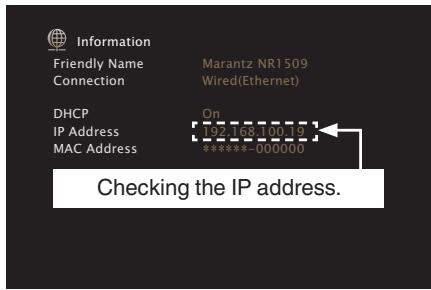 MARANTZ SR7011 - Controlling the unit from a web control - 1
